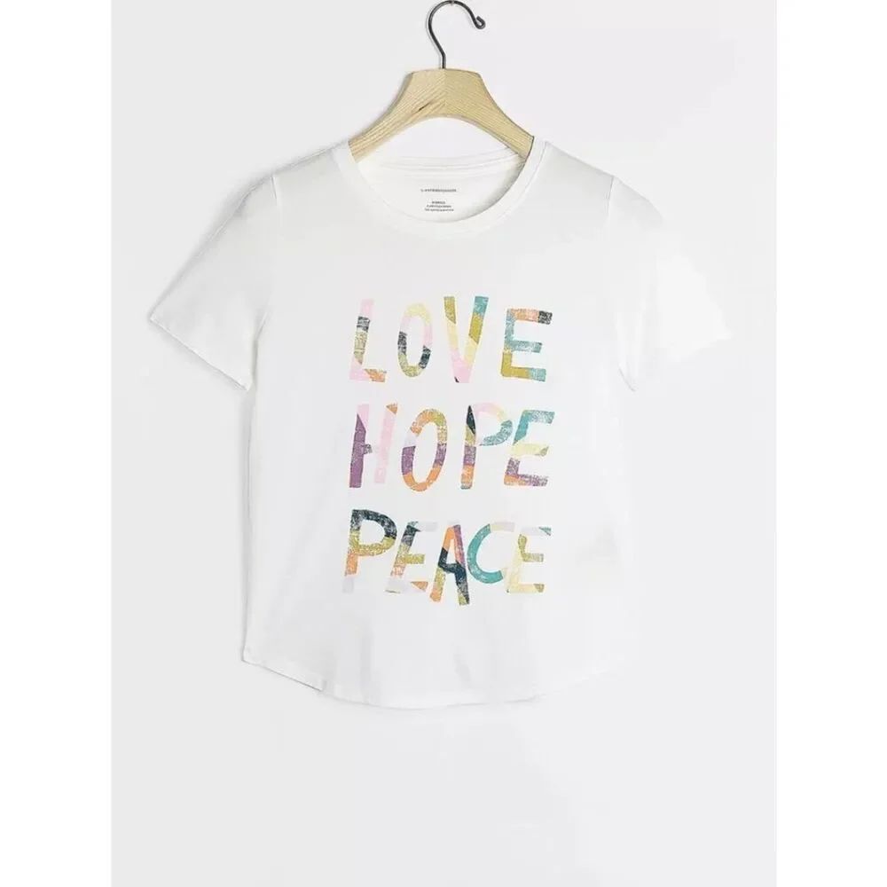 Anthropoloige Love Hope Peace Graphic Tee